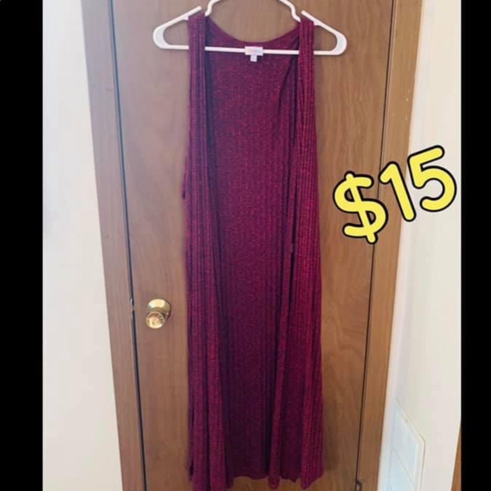 LuLaRoe vest cardigan